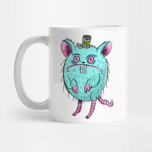 Funny and Ugly Blue Nightmare Rat Mug